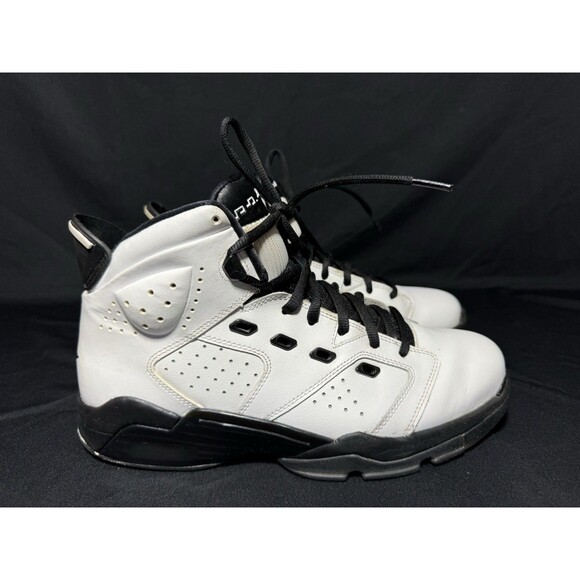 Mens 11 - Nike Air Jordan Retro Sneakers Black White 'Motorsports' DC7330-100 - Picture 5 of 10